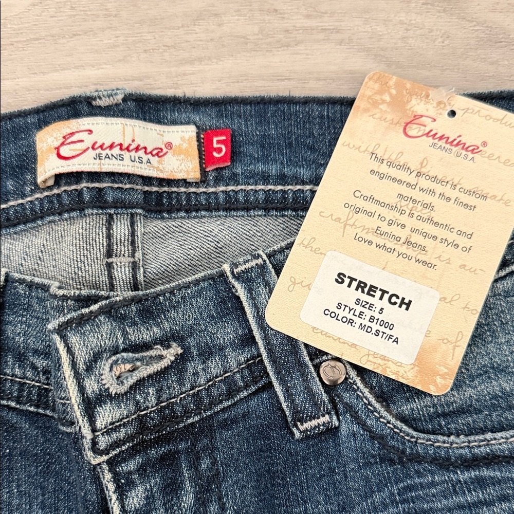 Eunina Dark Blue Skinny Jeans - Picture 2 of 4